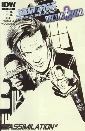 Star Trek The Next Generation Doctor Who Assimilation2 #4 Incentive Francesco Francavilla Sketch Cover