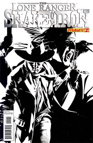 Lone Ranger Snake Of Iron #2 Cover B Incentive Dennis Calero Black & White Cover