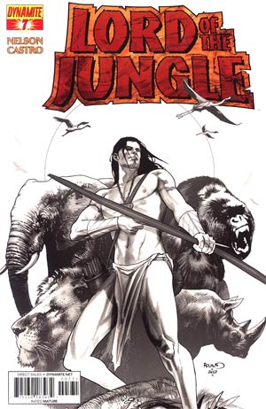 Lord Of The Jungle #7 Incentive Paul Renaud Black & White Cover