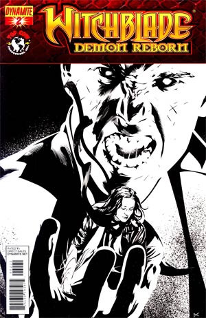 Witchblade Demon Reborn #2 Incentive Dennis Calero Black & White Cover