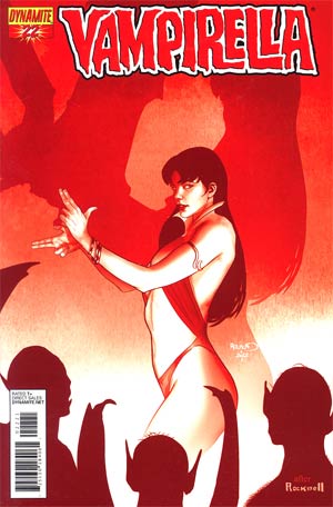 Vampirella Vol 4 #22 Incentive Paul Renaud Blood Red Cover