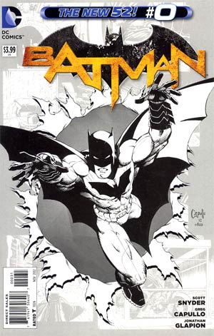 Batman Vol 2 #0 Cover F Incentive Greg Capullo Sketch Cover