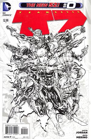 Team 7 Vol 2 #0 Cover B Incentive Jesus Merino Sketch Cover