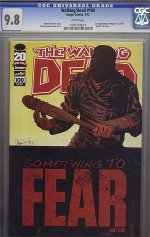Walking Dead #100 Cover Z Charlie Adlard Cover CGC 9.8