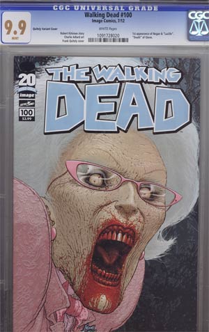 Walking Dead #100 Cover Z-D Frank Quitely Cover CGC 9.9