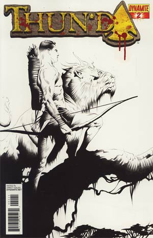 Thunda Vol 2 #2 Incentive Jae Lee Black & White Cover