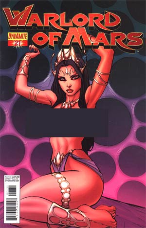 Warlord Of Mars #21 Incentive Ale Garza Risque Variant Cover