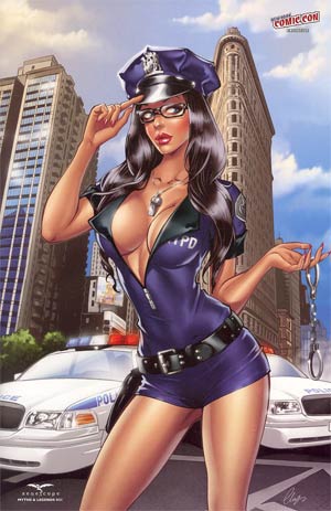 Grimm Fairy Tales Myths & Legends #21 NYCC Exclusive Elias Chatzoudis NYPD Cop Variant Cover