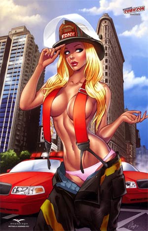 Grimm Fairy Tales Myths & Legends #21 NYCC Exclusive Elias Chatzoudis FDNY Firefighter Variant Cover