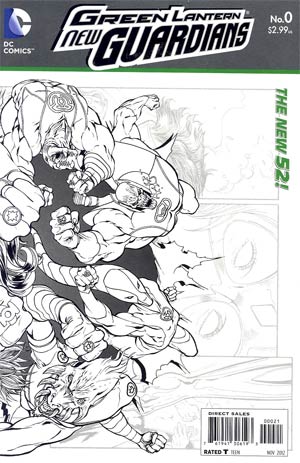 Green Lantern New Guardians #0 Cover B Incentive Guillem March Sketch Cover