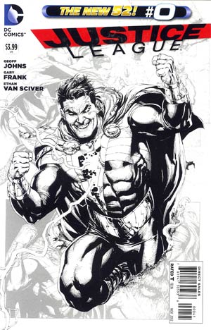 Justice League Vol 2 #0 Incentive Gary Frank Sketch Cover