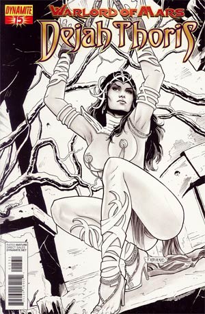 Warlord Of Mars Dejah Thoris #15 Incentive Fabiano Neves Black & White Cover