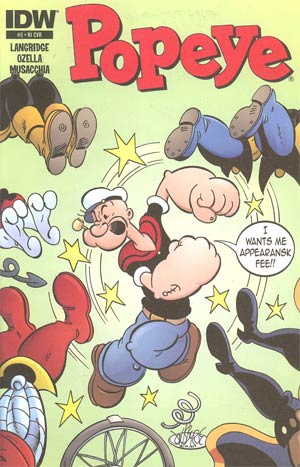 Popeye Vol 3 #5 Incentive John Byrne Variant Cover