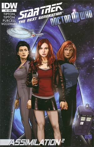 Star Trek The Next Generation Doctor Who Assimilation2 #5 Incentive Sharp Brothers Variant Cover