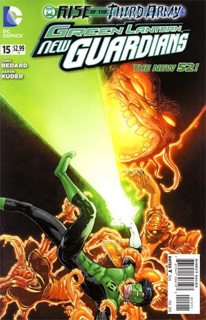 Green Lantern New Guardians #15 Cover A Regular Aaron Kuder Cover (Rise Of The Third Army Tie-In)