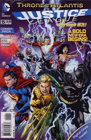 Justice League Vol 2 #15 Combo Pack With Polybag (Throne Of Atlantis Part 1)