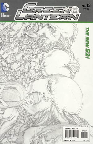 Green Lantern Vol 5 #13 Cover E Incentive Ivan Reis Sketch Cover (Rise Of The Third Army Tie-In)