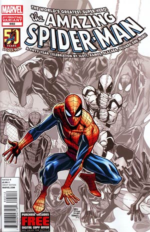 Amazing Spider-Man Vol 2 #692 Cover G 2nd Ptg Humberto Ramos Variant Cover 