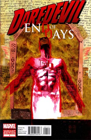 Daredevil End Of Days #1 Cover B Incentive David Mack Variant Cover