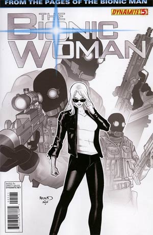 Bionic Woman Vol 2 #5 Incentive Paul Renaud Black & White Cover