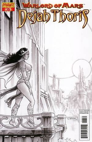 Warlord Of Mars Dejah Thoris #16 Incentive Fabiano Neves Black & White Cover