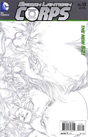 Green Lantern Corps Vol 3 #13 Cover B Incentive Ivan Reis Sketch Cover (Rise Of The Third Army Tie-In)