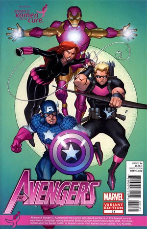 Avengers Vol 4 #31 Cover B Variant Susan Komen Cover (Avengers vs X-Men Fallout Tie-In)