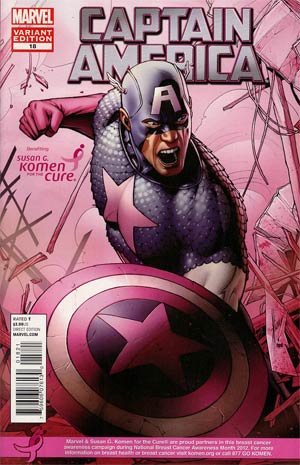 Captain America Vol 6 #18 Cover B Variant Susan Komen Cover