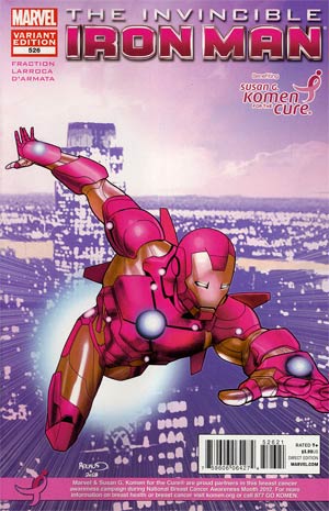 Invincible Iron Man #526 Cover B Variant Susan Komen Cover