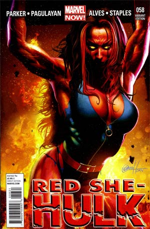 Red She-Hulk #58 Cover D Incentive Greg Horn Variant Cover