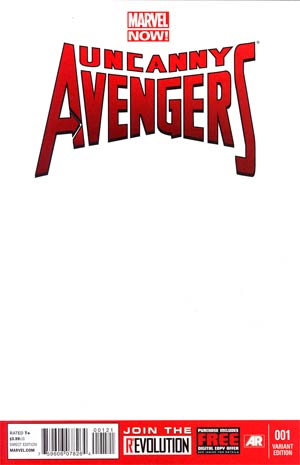 Uncanny Avengers #1 Cover D Variant Blank Cover