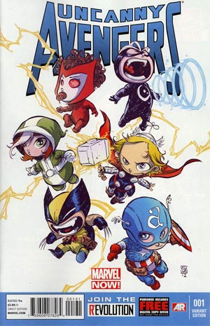 Uncanny Avengers #1 Cover C Variant Skottie Young Baby Cover