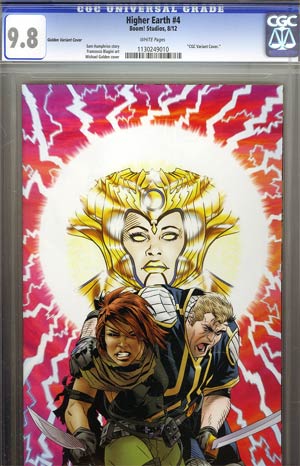 Higher Earth #4 Incentive Michael Golden Virgin Variant Cover CGC 9.8