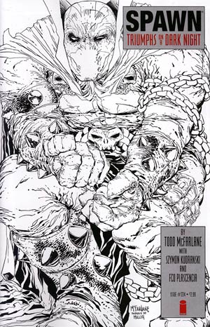 Spawn #224 Cover B Incentive Todd McFarlane Black & White Cover