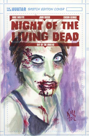 Night Of The Living Dead Day Of The Undead GN Incentive Original Painted Art Cover