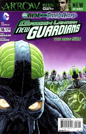 Green Lantern New Guardians #16 Cover A Regular Aaron Kuder Cover (Rise Of The Third Army Tie-In)
