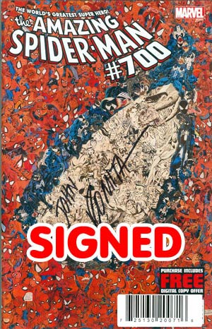 Amazing Spider-Man Vol 2 #700 Cover O DF Signed By John Romita Sr