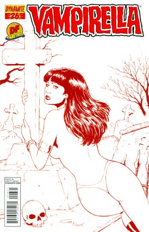 Vampirella Vol 4 #26 DF Exclusive Risque Martian Red Cover