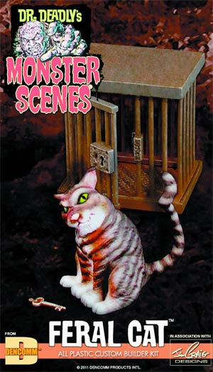 Dr Deadlys Monster Scenes Feral Cat Model Kit