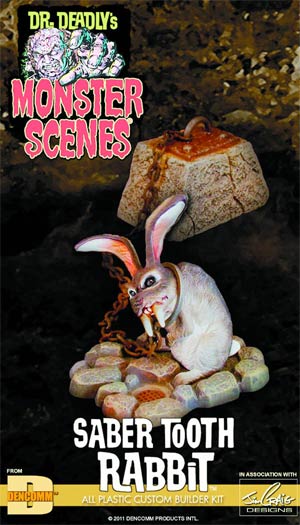 Dr Deadlys Monster Scenes Saber Tooth Rabbit Model Kit