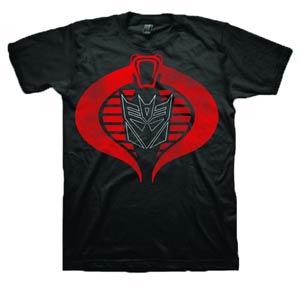 GI Joe x Transformers Decepticobra Symbol T-Shirt Large