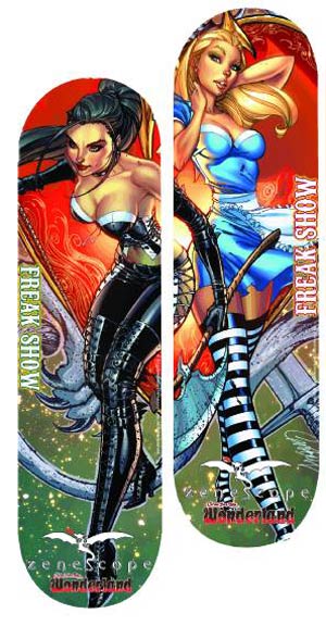 Freak Show Wonderland Skateboard Deck - Alice