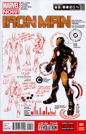 Iron Man Vol 5 #1 Cover D Incentive Carlo Pagulayan Design Variant Cover