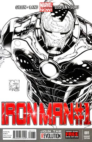 Iron Man Vol 5 #1 Cover F Incentive Joe Quesada Sketch Cover