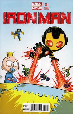 Iron Man Vol 5 #1 Cover B Variant Skottie Young Baby Cover