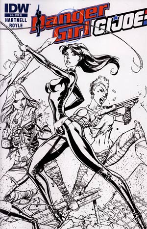 Danger Girl GI Joe #4 Cover C Incentive J Scott Campbell Sketch Cover