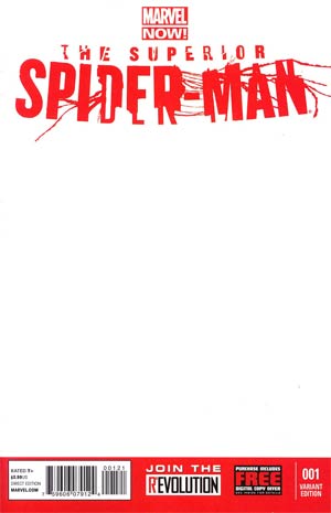 Superior Spider-Man #1 Cover D Variant Blank Cover