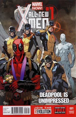 All-New X-Men #1 Cover E Variant Unimpressed Deadpool Cover 