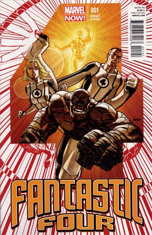 Fantastic Four Vol 4 #1 Cover E Incentive Dave Johnson Variant Cover