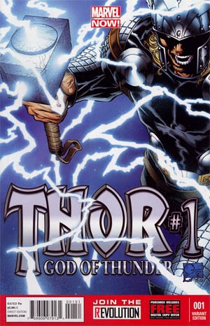 Thor God Of Thunder #1 Cover G Incentive Joe Quesada Variant Cover